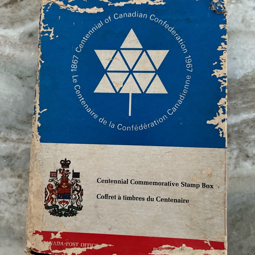 Canadian Confederation 1867 1967 Centennial Commemorative Stamp Box Q919